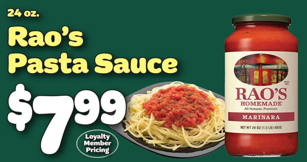 Rao's Pasta Sauce $7.99